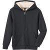 MoFiz Kids Sherpa Lined Hoodie Fleece Jacket Boys Girls Warm Sweatshirt Full Zip Hooded Soft Winter Coat School Outerwear(Dark Grey)