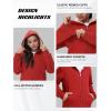MoFiz Kids Sherpa Lined Hoodie Fleece Jacket Boys Girls Warm Sweatshirt Full Zip Hooded Soft Winter Coat School Outerwear(Red)