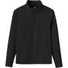 MoFiz Girls Long Sleeve Equestrian Riding Shirt Soft Thermal Half Zip Fleece Lined Jacket for Winter Horseback Riding Kids(Black)