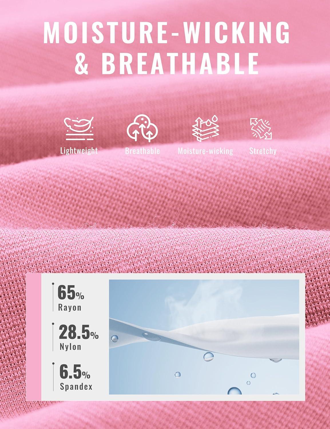 image:imageMoFiz Womens Plus Size Golf Polo Shirts Collared Short Sleeve Golf Shirts Casual Athletic Tennis Workout TopsPink
