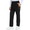 MoFiz Kids Waterproof Snow Ski Pants Kids Winter Warm Fleece Snowboard Pants Girls Elastic Waist Outdoor Hiking Pants(Zip-black 2)