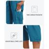 MoFiz Women’s Cargo Capris Pants Loose Fit Casual Hiking Pants Lightweight Quick Dry Travel Summer Pants for Women(Blue)