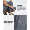 MoFiz Womens Cargo Hiking Pants Water Resistant Lightweight Quick Dry Travel Outdoor Work Trip Pants with Zipper Pockets(Dark Gray)