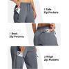 MoFiz Womens Cargo Hiking Pants Water Resistant Lightweight Quick Dry Travel Outdoor Work Trip Pants with Zipper Pockets(Dark Gray)