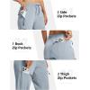 MoFiz Womens Cargo Hiking Pants Water Resistant Lightweight Quick Dry Travel Outdoor Work Trip Pants with Zipper Pockets(Gray)