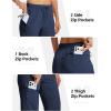 MoFiz Womens Cargo Hiking Pants Water Resistant Lightweight Quick Dry Travel Outdoor Work Trip Pants with Zipper Pockets(Navy Blue)
