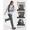MoFiz Women’s Hiking Cargo Pants Lightweight Quick Dry UPF 50 Water Resistant Fishing Camping Travel Pant with 5 Pockets(Army Green)