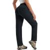 MoFiz Women’s Hiking Cargo Pants Lightweight Quick Dry UPF 50 Water Resistant Fishing Camping Travel Pant with 5 Pockets(Black)