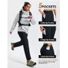 MoFiz Women’s Hiking Cargo Pants Lightweight Quick Dry UPF 50 Water Resistant Fishing Camping Travel Pant with 5 Pockets(Black)