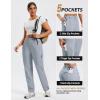 MoFiz Women’s Hiking Cargo Pants Lightweight Quick Dry UPF 50 Water Resistant Fishing Camping Travel Pant with 5 Pockets(Gray)