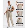 MoFiz Women’s Hiking Cargo Pants Lightweight Quick Dry UPF 50 Water Resistant Fishing Camping Travel Pant with 5 Pockets(Khaki)