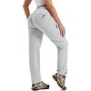MoFiz Women’s Hiking Cargo Pants Lightweight Quick Dry UPF 50 Water Resistant Fishing Camping Travel Pant with 5 Pockets(Light Gray)