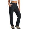 MoFiz Women’s Hiking Cargo Pants Lightweight Quick Dry UPF 50 Water Resistant Fishing Camping Travel Pant with 5 Pockets(Black)
