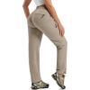 MoFiz Women’s Hiking Cargo Pants Lightweight Quick Dry UPF 50 Water Resistant Fishing Camping Travel Pant with 5 Pockets(Dark Khaki)