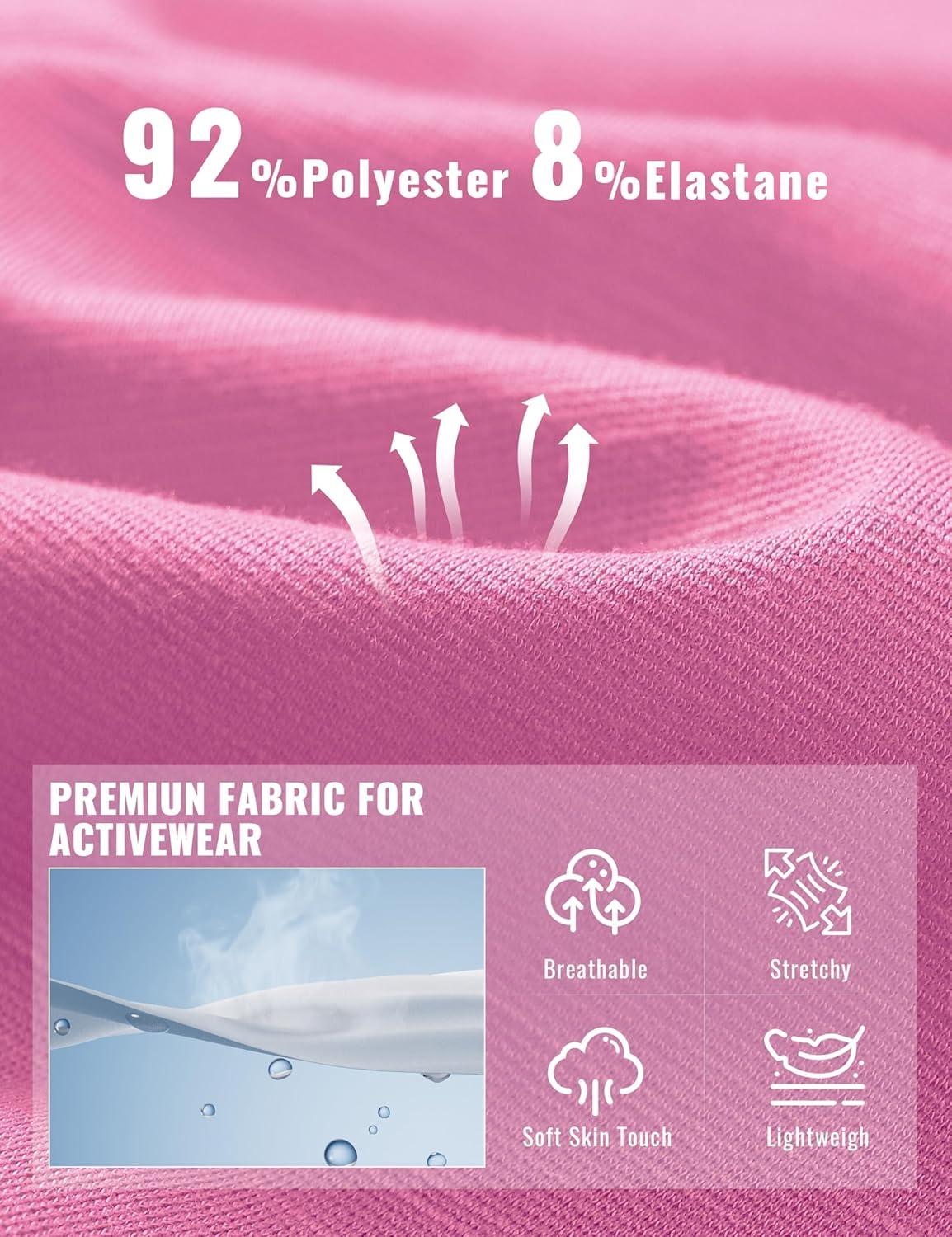 image:imageMoFiz Plus Size Zipper Up Golf Polo Shirts for Women Short Sleeve Collared Tennis Workout Tops Casual Activewear XL5XLPink
