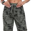 MoFiz Womens Capris with Pockets Loose Fit Casual Capri Pants Dressy Lightweight Ladies Baggy Cargo Pants for Hiking(Camo Green)