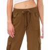 MoFiz Womens Capris with Pockets Loose Fit Casual Capri Pants Dressy Lightweight Ladies Baggy Cargo Pants for Hiking(Yellow 1)