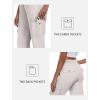 MoFiz Women’s Cargo Capris Pants with Pockets Lightweight Quick Dry Travel Hiking Summer Pants for Women(Ash Gray)