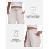 MoFiz Women’s Cargo Capris Pants with Pockets Lightweight Quick Dry Travel Hiking Summer Pants for Women(Ash Gray)