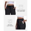 MoFiz Women’s Cargo Capris Pants with Pockets Lightweight Quick Dry Travel Hiking Summer Pants for Women(Black)