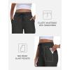 MoFiz Women’s Cargo Capris Pants with Pockets Lightweight Quick Dry Travel Hiking Summer Pants for Women(Dark Gray)