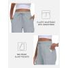 MoFiz Women’s Cargo Capris Pants with Pockets Lightweight Quick Dry Travel Hiking Summer Pants for Women(Gray)
