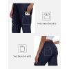 MoFiz Women’s Cargo Capris Pants with Pockets Lightweight Quick Dry Travel Hiking Summer Pants for Women(Navy)