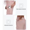 MoFiz Women’s Cargo Shorts Quick Dry Athletic Shorts Lightweight Running Summer Hiking Shorts with Pockets(Dusty Pink)