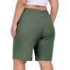 MoFiz Women’s Plus Size Hiking Cargo Shorts Quick Dry Golf Active Shorts Lightweight Summer Shorts with Pockets(Army Green)