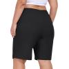 MoFiz Women’s Plus Size Hiking Cargo Shorts Quick Dry Golf Active Shorts Lightweight Summer Shorts with Pockets(Black)