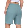 MoFiz Women’s Plus Size Hiking Cargo Shorts Quick Dry Golf Active Shorts Lightweight Summer Shorts with Pockets(Grey Blue)
