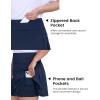 MoFiz Women’s Plus Size Skorts with Pockets Tennis Golf Skirt with Shorts Knee Length High Waisted Athletic Workout Skort(Navy Blue)