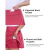 MoFiz Women’s Plus Size Skorts with Pockets Tennis Golf Skirt with Shorts Knee Length High Waisted Athletic Workout Skort(Rose Red)