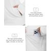 MoFiz Womens Plus Size Sun Protection Jackets Full Zip Lightweight Workout Hiking Athletic Running Hoodies with Thumb Hole(White)