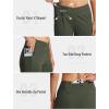 MoFiz Women’s Bermuda Long Shorts 12″ High Waisted Knee Length Shorts for Women Summer Athletic Running Shorts(Army Green)