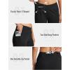 MoFiz Women’s Bermuda Long Shorts 12″ High Waisted Knee Length Shorts for Women Summer Athletic Running Shorts(Black)