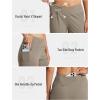 MoFiz Women’s Bermuda Long Shorts 12″ High Waisted Knee Length Shorts for Women Summer Athletic Running Shorts(Dark Khaki)