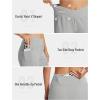 MoFiz Women’s Bermuda Long Shorts 12″ High Waisted Knee Length Shorts for Women Summer Athletic Running Shorts(Light Gray)