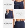 MoFiz Women’s Bermuda Long Shorts 12″ High Waisted Knee Length Shorts for Women Summer Athletic Running Shorts(Navy)