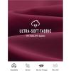MoFiz Women’s Bermuda Long Shorts 12″ High Waisted Knee Length Shorts for Women Summer Athletic Running Shorts(Wine Red)