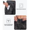 MoFiz Women’s Cargo Capris Hiking Pants Lightweight Quick Dry Outdoor Athletic Travel Casual Loose Comfy Cute Zipper Pockets(C05-camouflage Gray)