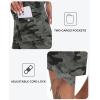 MoFiz Women’s Cargo Capris Hiking Pants Lightweight Quick Dry Outdoor Athletic Travel Casual Loose Comfy Cute Zipper Pockets(C08-camouflage Green)