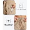 MoFiz Women’s Cargo Capris Hiking Pants Lightweight Quick Dry Outdoor Athletic Travel Casual Loose Comfy Cute Zipper Pockets(C12-camouflage Khaki)