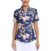 Navy Blue Floral Print