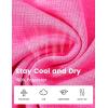 MoFiz Women’s Sleeveless Golf Polo Shirts Tennis Tank Tops Racerback with 1/4 Zip Collarless UPF 50+ Quick Dry Lightweight(Rose Red)