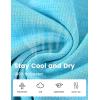 MoFiz Women’s Sleeveless Golf Polo Shirts Tennis Tank Tops Racerback with 1/4 Zip Collarless UPF 50+ Quick Dry Lightweight(Sky Blue)