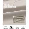 MoFiz Capri Pants for Women Lightweight Ice Cool Capris for Women Casual Summer Trip Loose Shorts with Zipper Pockets(A03-light Khaki)