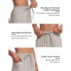 MoFiz Capri Pants for Women Lightweight Ice Cool Capris for Women Casual Summer Trip Loose Shorts with Zipper Pockets(A03-light Khaki)