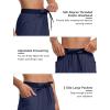 MoFiz Capri Pants for Women Lightweight Ice Cool Capris for Women Casual Summer Trip Loose Shorts with Zipper Pockets(A04-navy Blue)