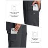MoFiz Capri Pants for Women Lightweight Ice Cool Capris for Women Casual Summer Trip Loose Shorts with Zipper Pockets(A05-dark Gray)